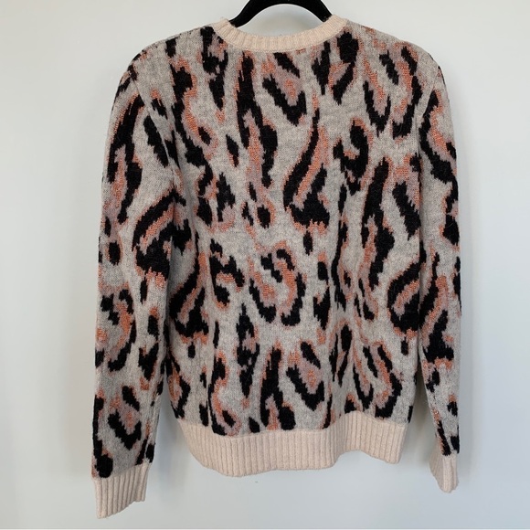Derek Lam 10 Crosby Alpaca Wool Blend Leopard Print Sweater Size XS - Picture 5 of 6